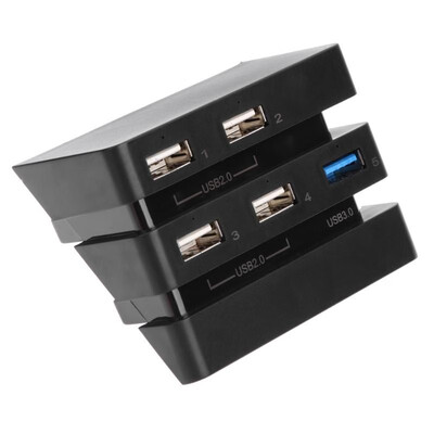 

5 Ports USB Hub 30 & 20 Game Console Extend USB Adapter for PS4 Pro Conso
