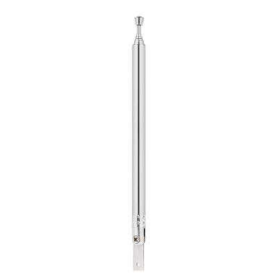 

Telescopic FM Radio Antenna 7 Sections Chromium-plating Copper Antenna 360° Rotatable