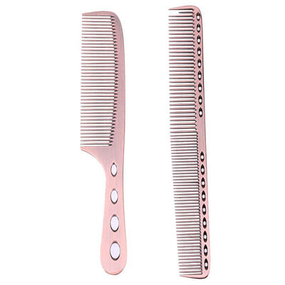 

2pcs Metal Steel Hair Comb Pro Salon Hairdresser Hair Cutting Combs Brush