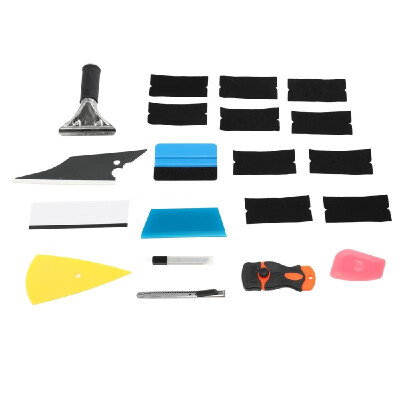 

10pcs Professional Film Set Window Tint Wrapping Tools of Cars Scratch-free Scrapers Squeegees Stickers Kit of Vehicles