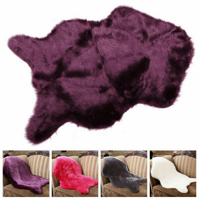 

Faux Fur Sheepskin Rug Faux Fleece Chair Cover Seat Pad Soft Home Decor