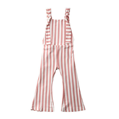 

Newborn Baby Kids Girl Infant Striped Cotton Bodysuit Jumpsuit Clothes Outfit