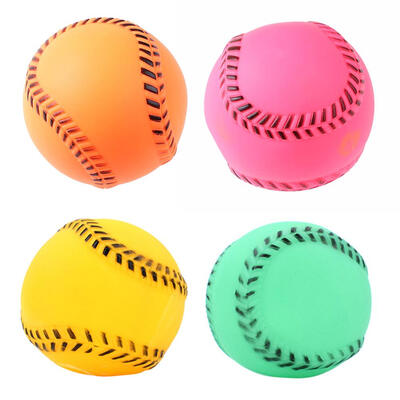 

Pets Dog Rubber Squeak Ball Puppy Sound Chew Teeth Grinding Interactive Toy