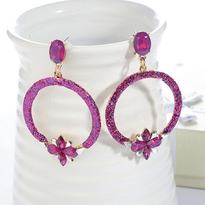 

Drop Resin Earrings Brand Big Earring Flowers Large Long Brinco Ear Accessories Oorbellen Christmas Gift