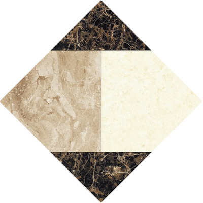

Toponeto 10 PcsSet Ceramic Tile Stickers Self Adhesive Tiles Art Diagonal 3D Floor Stick