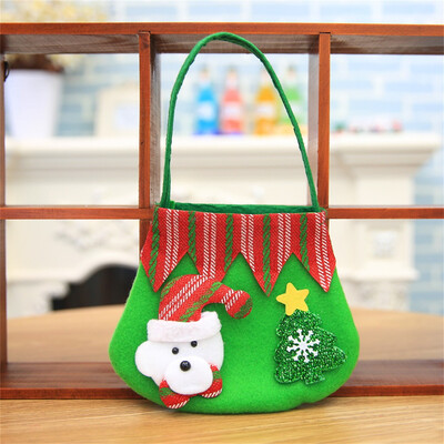 

Tailored Christmas Red Cartoon Old Man Snowman Candy Tote Child Gift Bag
