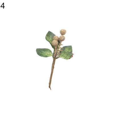

DIY Wreath Christmas Artificial Flower Berries Stamens Crafts Party Decoration