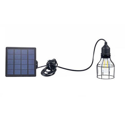 

Solar Light Vintage Edison Bulb Outdoor Hanging Lantern Cafe Pergola Lamp