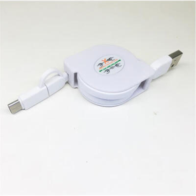 

Retractable Charging Cable Lightning Micro USB 2-in-1 USB Data Cable For IPhone Samsung Nokia Huawei Xiaomi 33ft