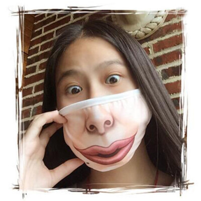 

〖Follure〗Unisex Woman Fun Anime Funny Expression Emotional Anti-Dust Warm Face Mask