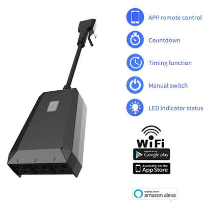 

C128 Outdoor Smart Plug Waterproof Smart Outlet Compatible With Alexa