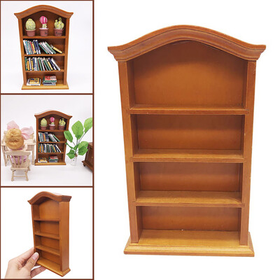 

Siaonvr Dollhouse Furniture Mini Bookshelf Miniature Living Room Kids Pretend Play Toy