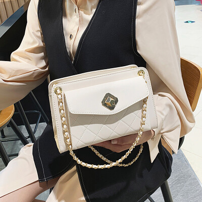 

Small fragrance bag female 2019 new ins super fire Korean fashion rhombic wild chain shoulder slung small square