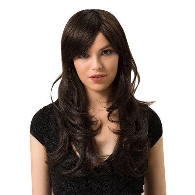 

〖Follure〗Women Natural Long Wavy Wave Wig Humen Hair Curly Party Synthetic Wigs