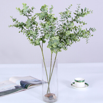 

Artificial Fake Leaf Eucalyptus Green Plant Leaves Flowers Home Decor
