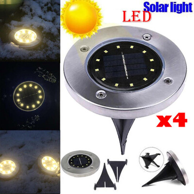 

Siaonvr LED Solar Power Buried Light Under Ground Lamp Outdoor Path Way Garden Decking
