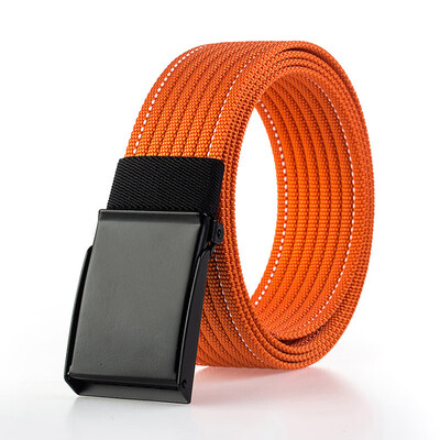 

Trend Nylon Man&Women belt fashion Black Automatic buckle Men belt outdoor casual cowboy pants belt 120cm