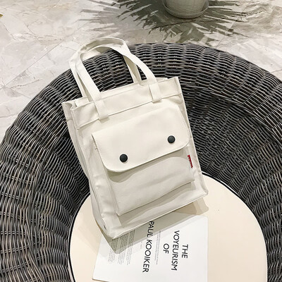 

Simple ins leisure canvas bag Korean Joker Tote bag new 2019 fashion shoulder slung womens bags