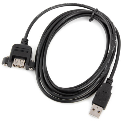 

U2-020 USB 20 A Type Male to Female Extension Cable with Panel Mount Screw