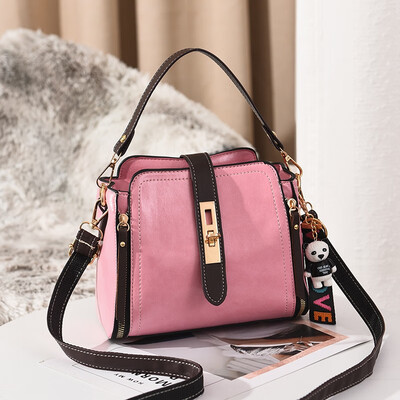 

The new womens bag is simple&Korean version of the single shoulder bag oblique satchel The fashion lady bag is 100