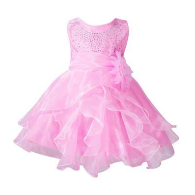 

Summer Cute Baby Dress O-neck Floral Party Princess Dresses Toddler Girls Clothes For Baby Girl