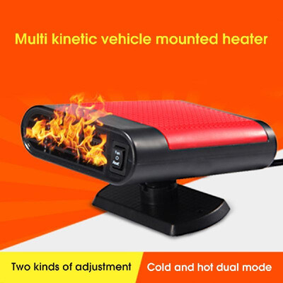 

12V 150W Protable Heater Electric Heating Cooling 2 in 1 Fan Windscreen Window Demister Driving Defroster