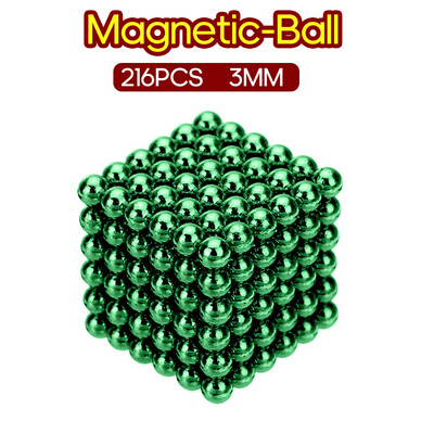 

216PCS Magnetic-Ball 3mm Building Toy Simple Design Office Adults Stress Relief Toys