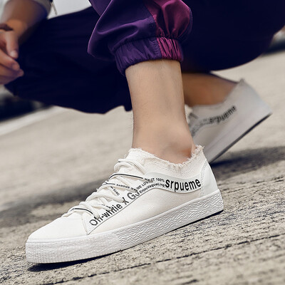 

Mens Shoes Autumn New Small White Tide Shoes Korean Version 100 Canvas Board Shoes Mens Cloth Shoes