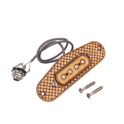 

4 Pole Guitar Pickup Maple Wood Humbucker Pickup with 635mm Jack For Cigar Box Guitar