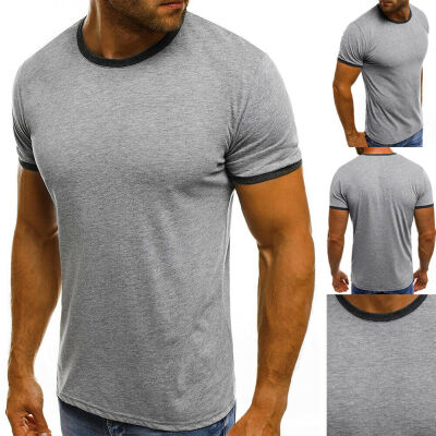 

Mens Gym Summer Slim Fit Casual Short Sleeve Muscle Tee Tops T-shirts Blouse