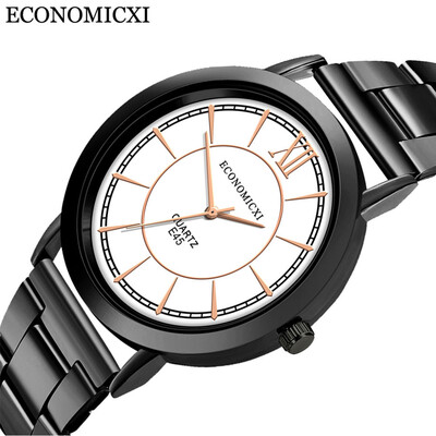 

Gobestart Fashion Mens Steel Band Analog Quartz Round Wrist Watch Mens Business Watch