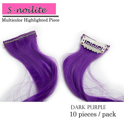 

10pcsset Highlight Streaks Clip in Multicolour Hair Extensions Hairpiece Long Hair
