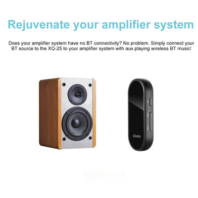

XDUOO XQ-25 Portable Bluetooth 50 AptX Headphone Amplifier ES9118 DAC NFC Pairing HiFi Headphone Amp Noise Reduction Microphone
