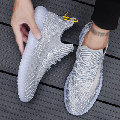 

Sports shoes mens shoes fashion hollow mesh shoes mesh flying woven breathable shoes tide wild sports shoes running shoes