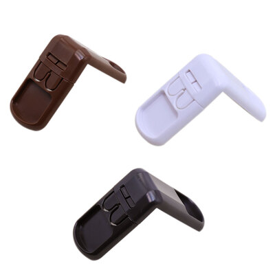 

4 Pcs Multifunctional Baby Child Safety Lock Double Snap Fastener Drawer Cabinet Door Right Angle