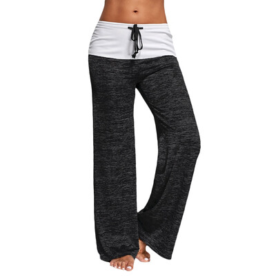 

Foldover Heather Wide Leg Pants