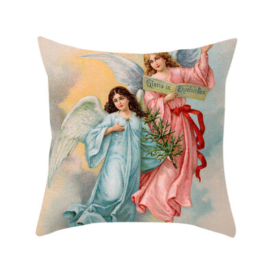 

〖Follure〗Christmas Series Home Decor Polyester Peach Skin Pillow Case 18x18in