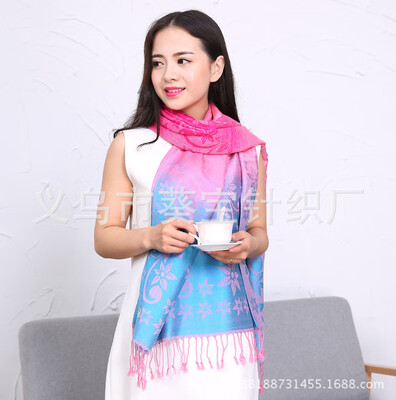 

Autumn&winter new colorful flowers national wind scarf ladies air conditioning shawl multi-use Lijiang Fengbo Simia scarf