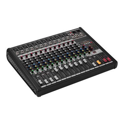 

12-Channel Mixer Mixing Console Built-in 48V Phantom Power Supply 16 DSP Effects with XLR Mic Interface&635mm LINE Interface