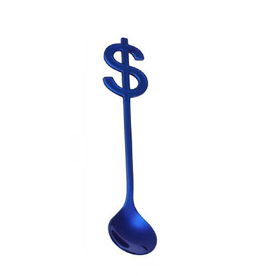 

Toponeto Colorful Spoon Handle Spoons Flatware Ice Cream Drinking Tools Kitchen Gadget