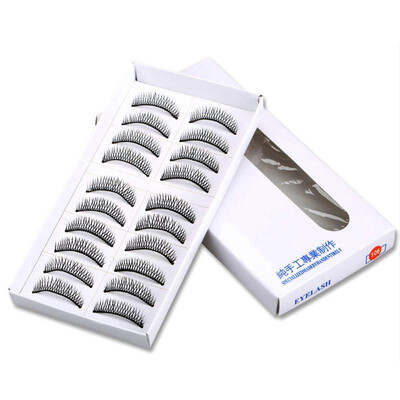 

10 Pairs of Professional Makeup Hand-Made Party False Eyelashes Eye Lashes