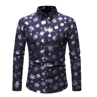 

Tailored Mens Casual Button Turn-Down Collar Slim Fit Long Sleeve Top Shirt Blouse