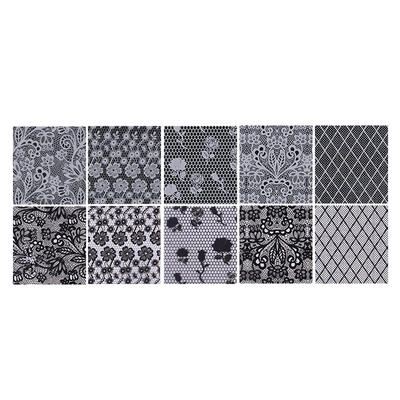 

1 Set Mixed Design Nail Art Stickers Glitter Decals Slider Wraps Decor