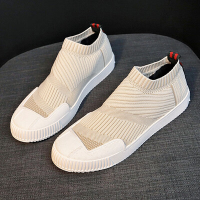 

Breathable mesh sneakers womens spring Korean version of the soft bottom slay set casual one foot lazy lazy flying shoe tide