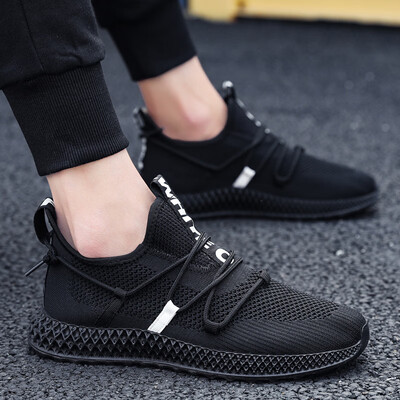 

Flying woven sports shoes mens fashion outdoor running tide shoes mens thin mesh shoes shoes
