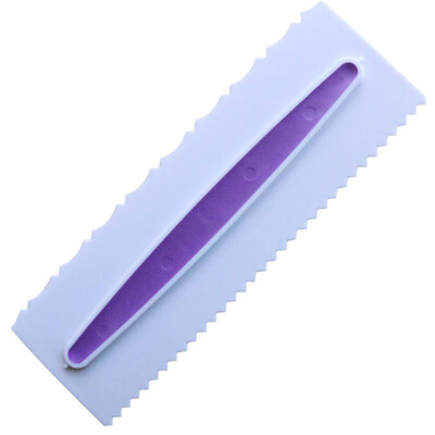 

Toponeto Cake Decorating Comb Icing Smoother Cake Scraper Pastry 6 Designs Baking Tool