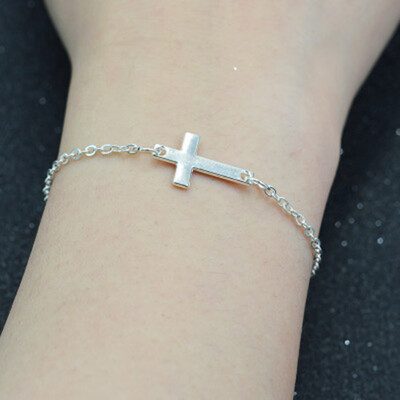 

Personality Happy Fashion Simple Cross Bracelet Unisex Pair Bracelet Mens Jewellery hot Gift