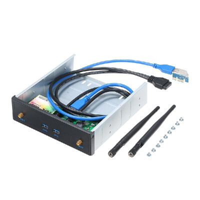 

Pre-Drive Wireless Network Card CD-ROM Expansion Mobile Rack with 2 USB 30 Ports 600Mbps High Speed Support Dual Band