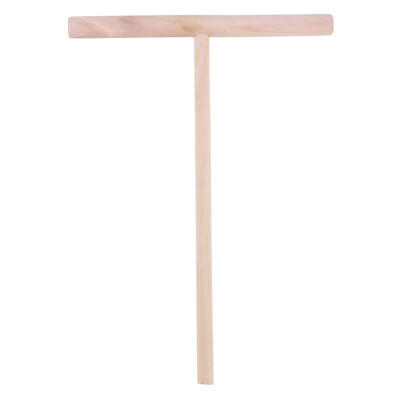 

T Shape Wood Pancake Rake DIY Round Batter Omelette Spreader Rolling Pin