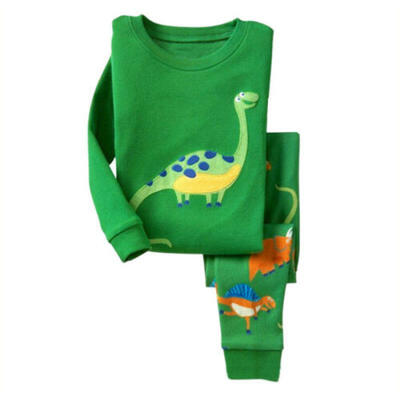 

US STOCK Baby Boy Girl Kid Pajamas Set Nightwear Sleepwear Homewear Outfit Pjs